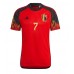 Billige Belgia Kevin De Bruyne #7 Hjemmetrøye VM 2022 Kortermet